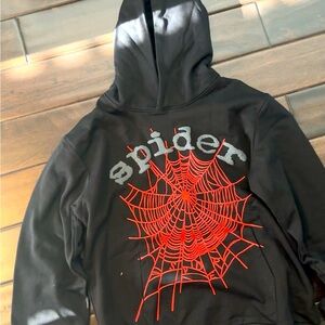 Black and red spider hoodie